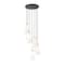 Z-Lite Farrell 7 Light Chandelier, 18in. W x 13.75in. H, Matte Black 3043P7-7R-MB - alternate 1